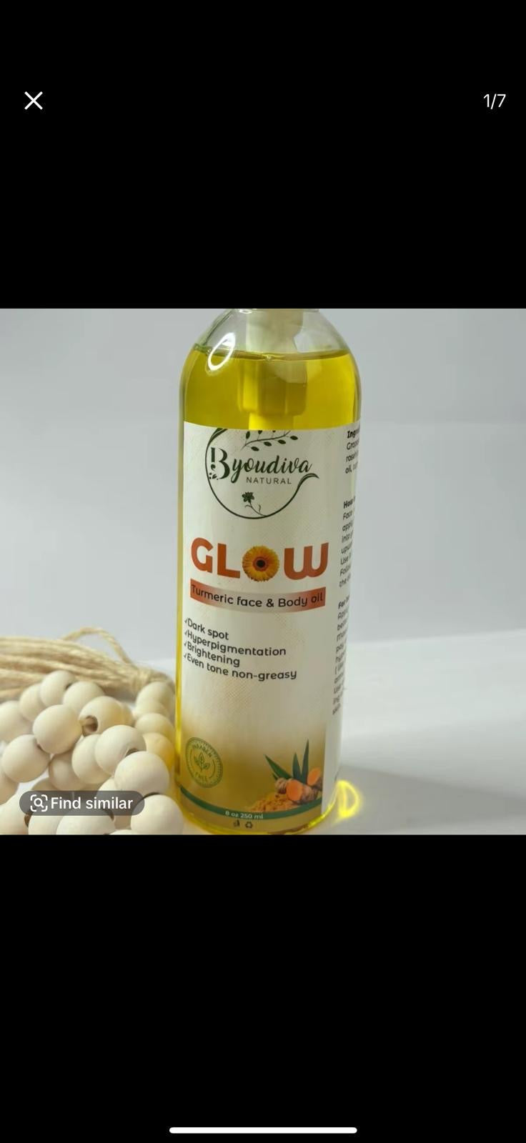 Turmeric Body Oil | Nourishing Body & Massage Oil | Lightweight Moisturizing Oil | Handmade Natural Skincare