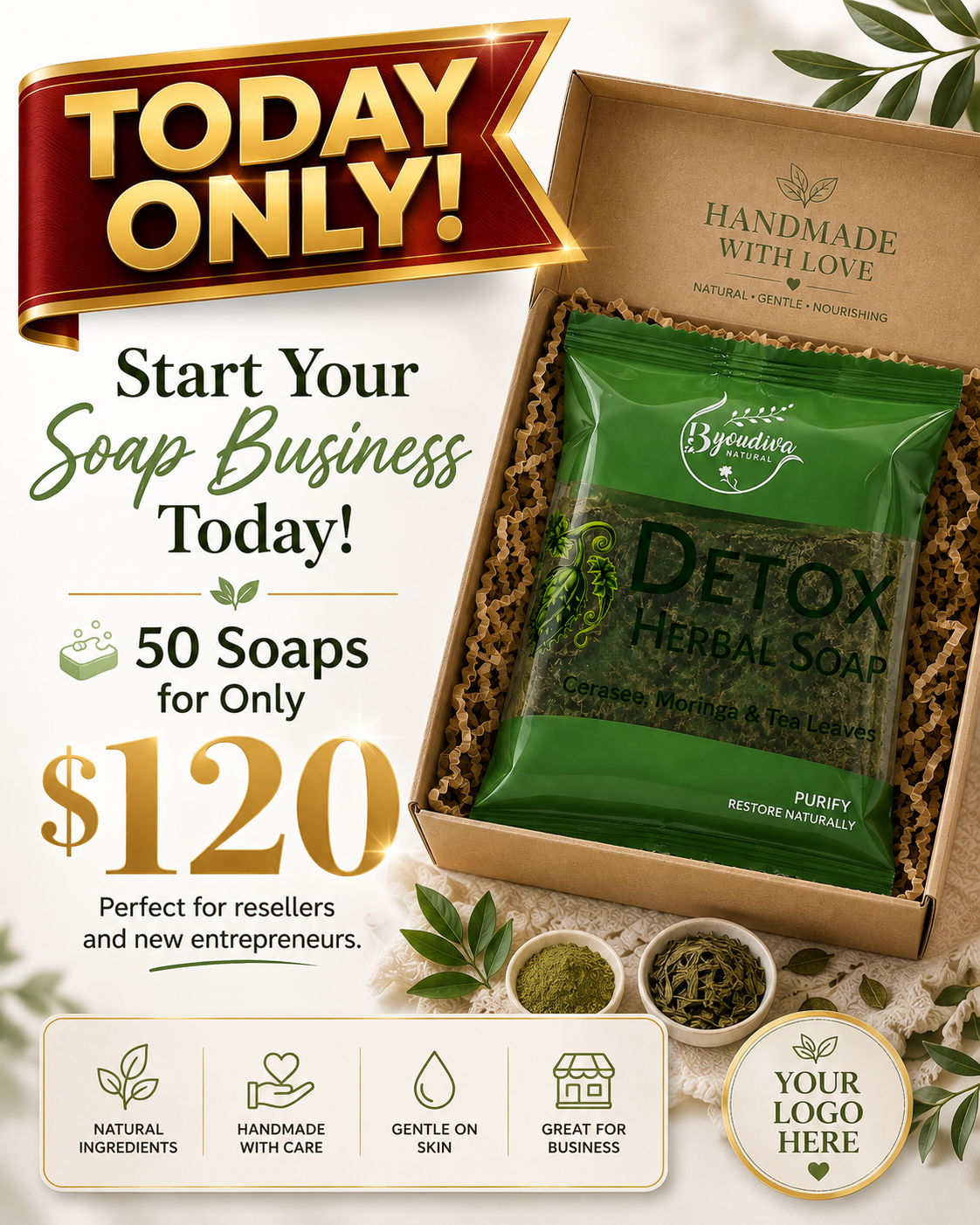 Wholesale Detox Herbal Soap