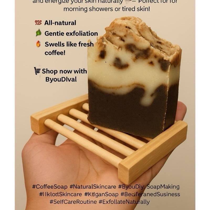 3 bar Coffee soap / savon cafe, jabon de cafe