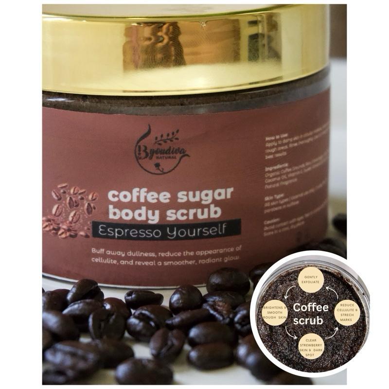 Brenda Naturals Organic Coconut Caffeine Espresso Yourself Body Scrub