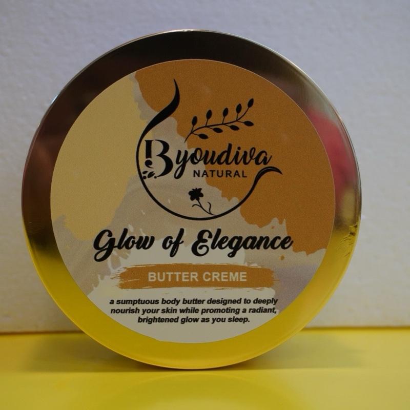 ByouDiva Golden Glow & Elegance Radiance Set Brightening Body Oil + Healing Body Butter Crème for Luminous, Soft Skin