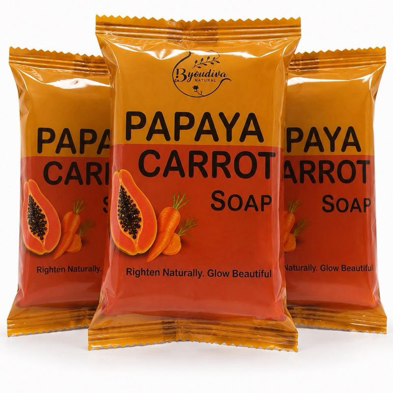 Carrot Papaya Brightening Body Soap