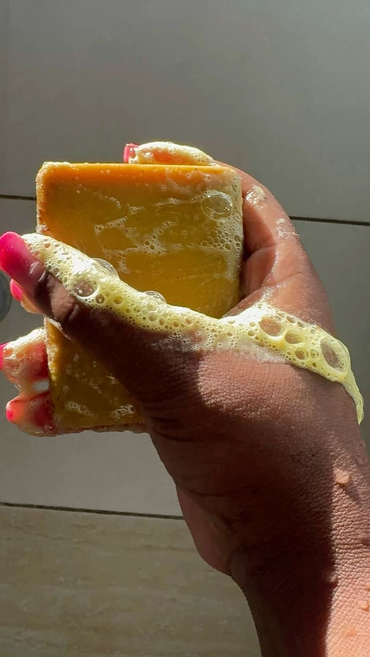 Turmeric Body&Face Soap | Natural Skin Cleansing Bar | Gentle Daily Face & Body Soap