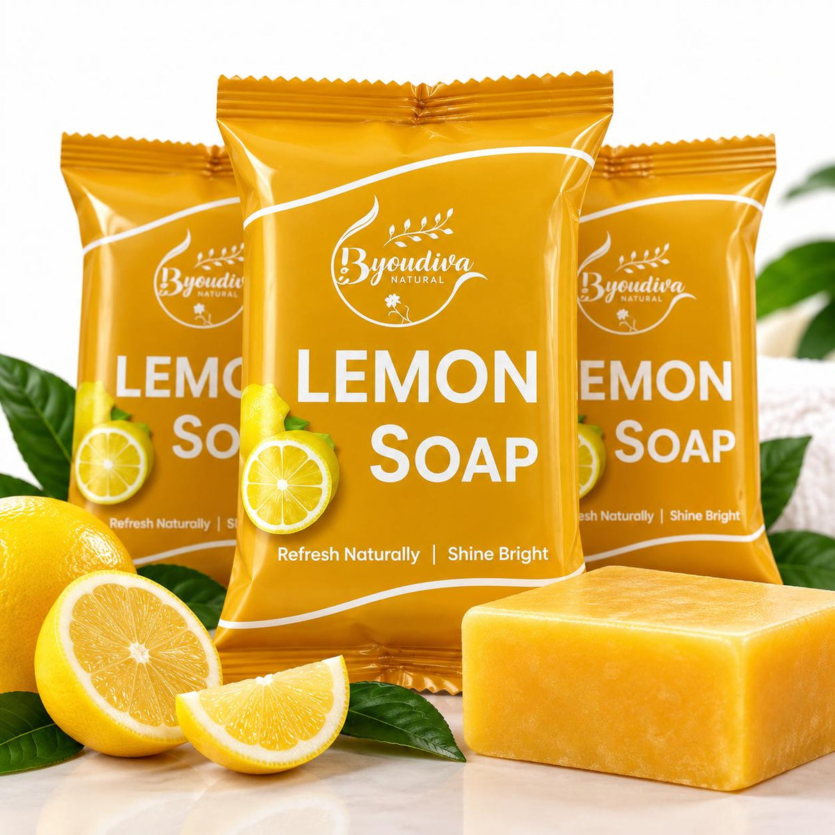 Handmade Lemon Bar Soap