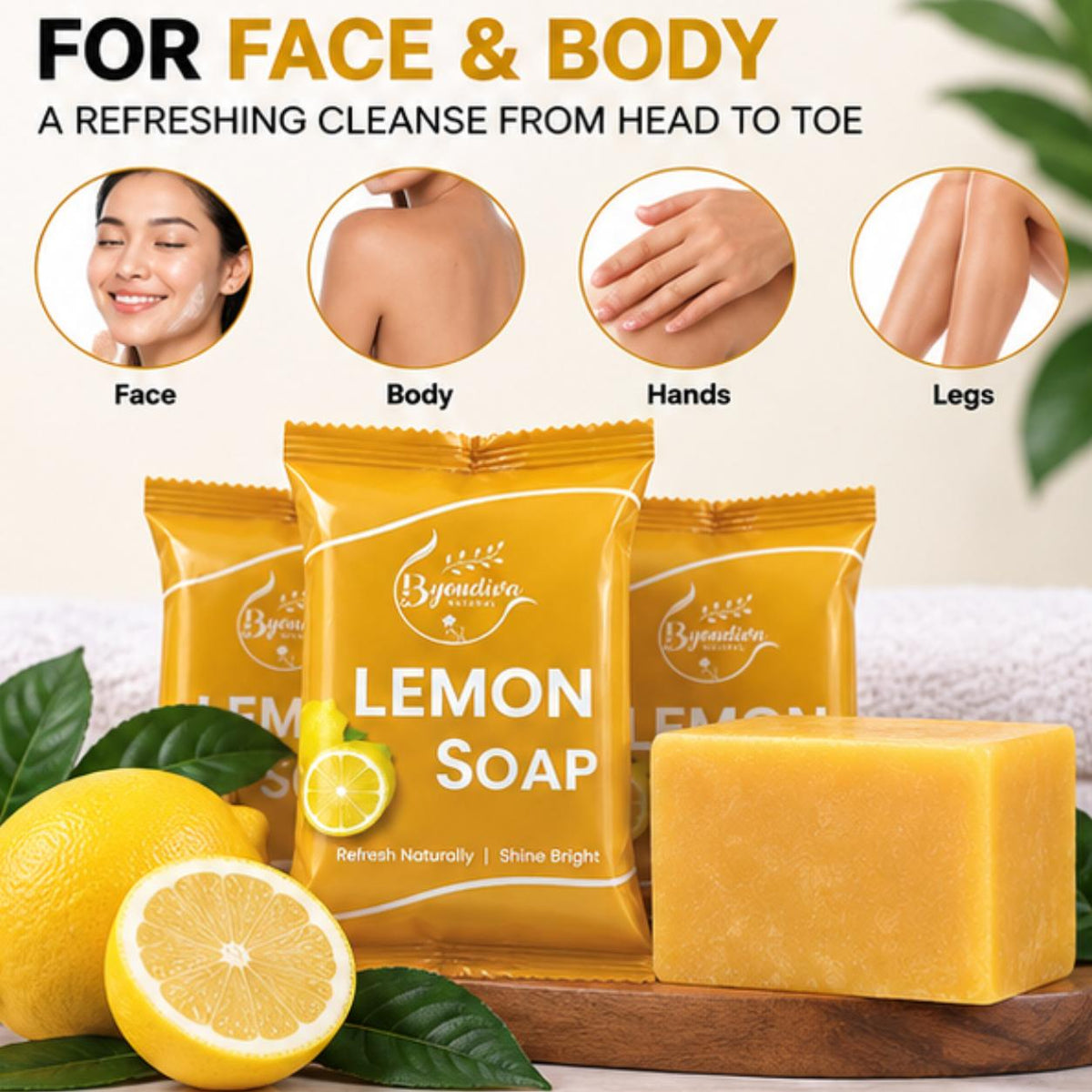 Handmade Lemon Bar Soap