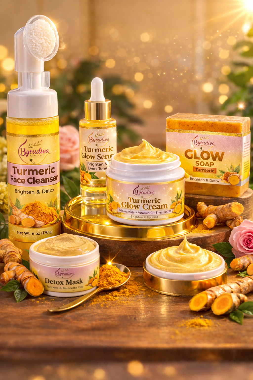 Turmeric Skincare Set Reveal a brighter-looking, healthy-looking complexion with the power of turmeric.