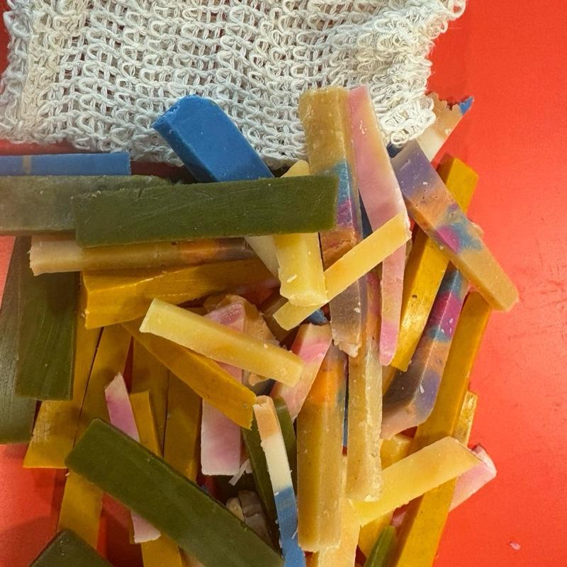 Mixed Mini Soap Sticks - 4 Varieties, Gentle Bath & Shower Cleanser, Sink-Use Exfoliating Handwash for Daily Body Care