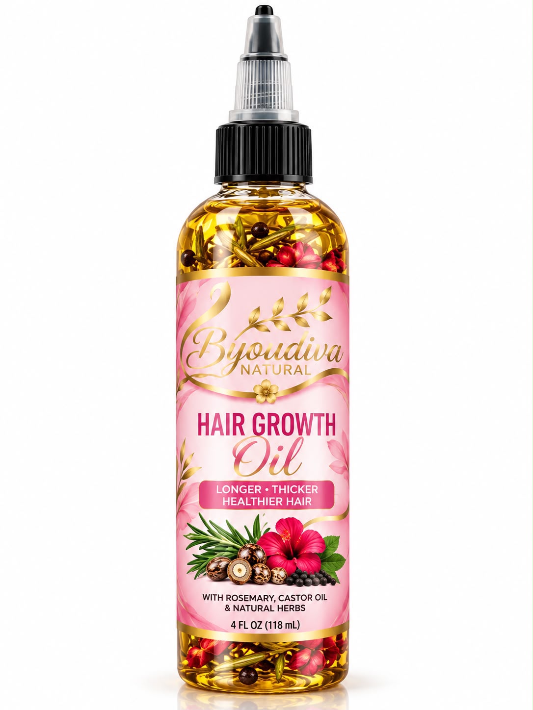Natural Hair Growth Oil (4 FL OZ / 118 mL)
