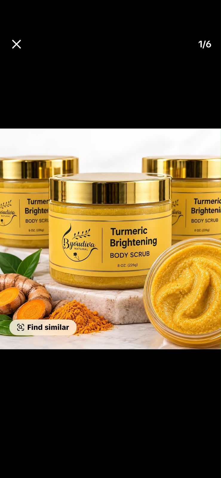 Byoudiva Turmeric Brightening Body Scrub